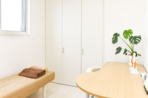 清潔感のある癒しの空間